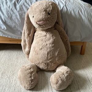 Very large Jellycat Bashful Beige Bunny stuffed animal